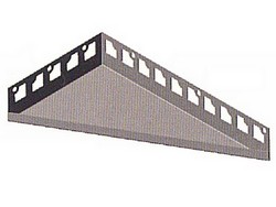 Duschablage Edelstahl gebürstet dreieckig länglich links 300 x 170mm 