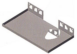 Duschablage Edelstahl gebürstet rechteckig 303 x 118mm 
