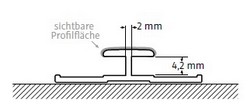 HSK RenoDeco Verbindungsprofil 255cm Chrom-Optik