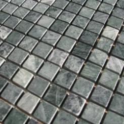 Natursteinmosaik Verde matt 1.5 x 1.5cm 