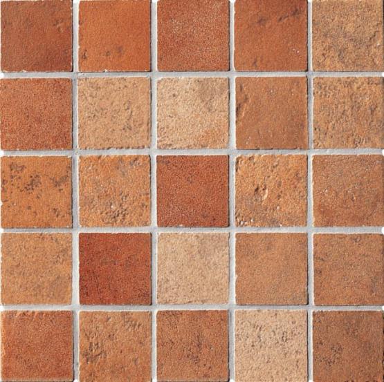 ABK PETRAIA MOSAICO QUADRETTI Mosaik 33,3x33,3 | Ocra Cotto Rosso