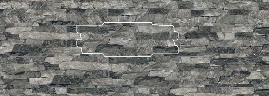 NovaBell Brickup Breccia 16x40cm Antracite