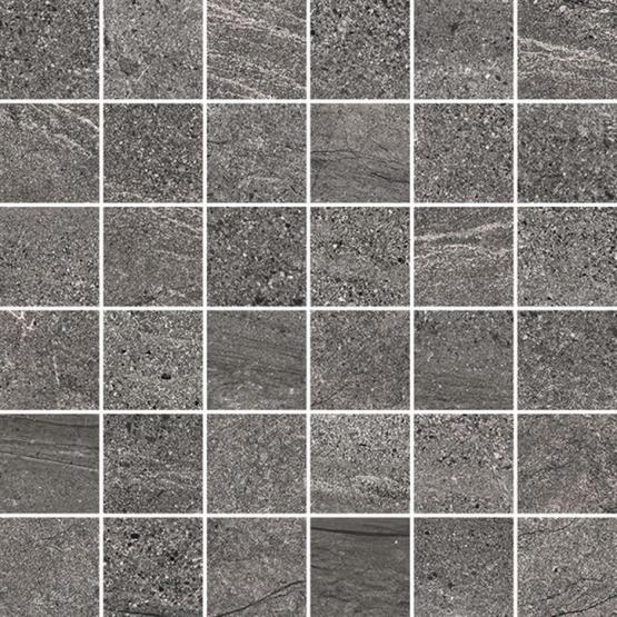 NovaBell Aspen Mosaico 5x5cm rett. Basalt matt 