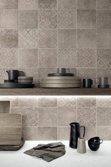Gazzini Opus Stone Decoro Mix 20.3x20.3cm 20.3x20.3 | Beige/Tortora