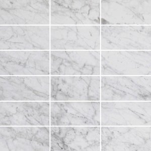 Casalgrande MARMOKER MOSAICO 5X10 Mosaik 29,5x29,5 | Bardiglio Bianco | Lucido