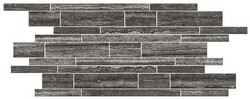 Cisa Ceramiche/Ricchetti Italian Icon Vein Cut Black Muretto 30x60cm 