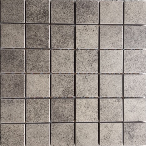Concrete Gris Mosaik 5x5 auf Netz 30x30cm 