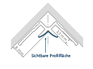 HSK RenoDeco Eckprofil innen 255cm 