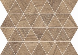 Flaviker Pisa Cozy Brown Mosaico Triangoli 34x26cm naturale rett. 