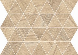 Flaviker Pisa Cozy Bark Mosaico Triangoli 34x26cm naturale rett. 