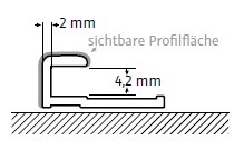 HSK RenoDeco Abschlussprofil gerade 255cm 