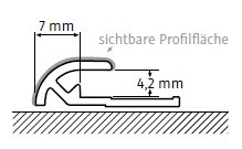 HSK RenoDeco Abschlussprofil rund 255cm 