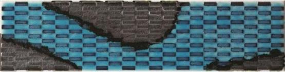 Imola SLASH Wand-Dekor 7,5x30 | Turquoise