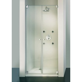 HSK Duschkabine KIENLE K.05 PENDELTÜR NISCHE Edelstahl-look