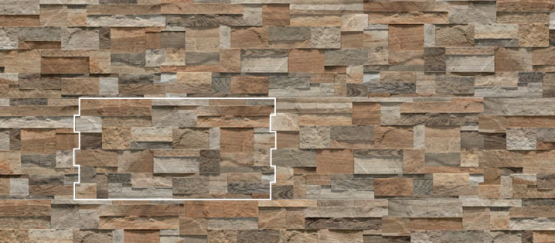 NovaBell Brickup Street 25x49cm Light Wood
