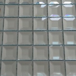 Glasmosaik Diamond Silber 3 x 3cm 
