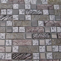 Glas - Naturstein - Mosaik Beige Mix Vario 