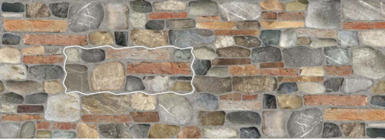 NovaBell Brickup OldWall 16x42cm Multicolor
