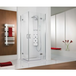 HSK Duschkabine PREMIUM SOFTCUBE, ECKEINSTIEG DREHTÜR 4-TEILIG 90 x 90 cm