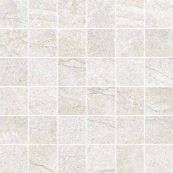 NovaBell Aspen Mosaico 5x5cm rett. Snow matt 