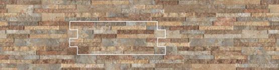NovaBell Brickup Ocean 16x40cm Travertino Mix