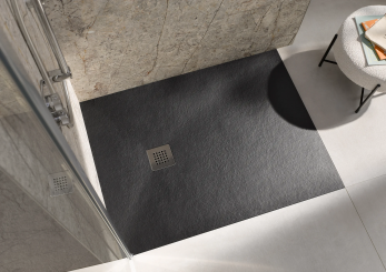 HSK MARMOR-POLYMER DUSCHWANNE APUNTO MIT PUNKTABLAUF Quadrat 