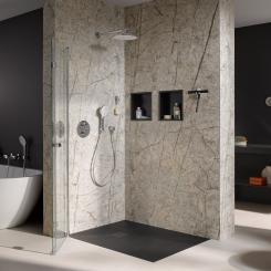 HSK MARMOR-POLYMER DUSCHWANNE Apunto MIT PUNKTABLAUF Rechteck 