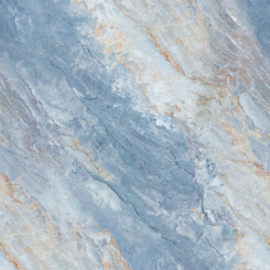 HSK RenoDeco 100x255cm seidenmatt Marmor Azzurro-Blau 