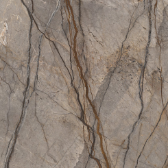 HSK RenoDeco 100x255cm glänzend Marmor Marrone 