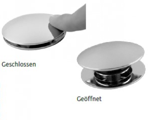 HSK Pop-Up Verschluss Chrom 